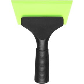 HARFINGTON Squeegee 5 Inch Long Auto Water Blade Shower Squeegee with Non-Slip Handle for Car Windshield Window Cleaner Glass Door, Green