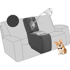 ALIECOM Waterproof Reclining Sectional Couch Covers for Reclining Sectional Stretch L Shaped Recliner Sofa Cover Washable Pet Dog Corner Sofa Slipcovers Protector (5 Seat and 1 Console, Dark Brown) in Saudi Arabia