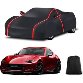 Waterproof Outdoor Car Cover Compatible with Corvette C8 2020-2024 All Weather 210T Polyester with Zipper and Storage Bag Snow Rain Dustproof Sun UV Protection