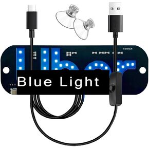 Led Light Signs for Car, Taxi Windshield Light Sign with Blue Decal, LED Sign with 2 PCS Suction Cups Touch Dimmer on Car Window