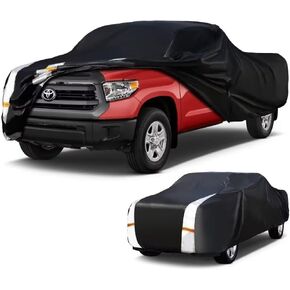 Dodge Ram 1500 Truck Cover Custom Fit 2009-2025 Crew Cab SB (5.75') with Door Zipper, 12 Layers Full Exterior Pickup Truck Cover Waterproof All Weather, for Wind Dust Sun and UV Protection.