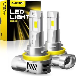 AUXITO 9012 HIR2 Bulbs, 30000LM High Bright 6000K Cool White, CanBus Ready Driving Light with 16000RPM Cooling Fan, Plug-N-Play Halogen Raplacement for 9012 HIR2 Fog Light, Pack of 2