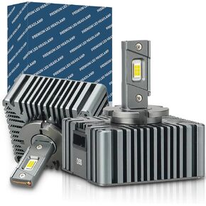 لمبة LED LED KDM D5S ، 90W عالية الطاقة 600 ٪ من رقاقة CSP ، مناسبة لعام 2016-2018 Chevy Silverado GMC Sierra High/Low Beam Light Light Bulb ، 6500K White ، 2Pack in Kuwait