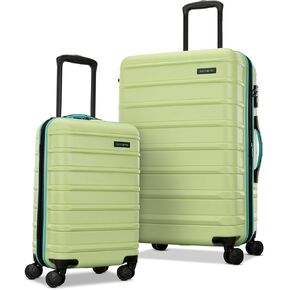 Samsonite Omni 2 Hardside Expandable Luggage with Spinner Wheels, 2-Piece Set (19/24), Sunflower Yellow