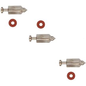 398188 281144 231855 Carburetor Float Valve Edele Seat Kit استبدال Briggs/Stratton 394681 299096 83400 محرك جزازة العشب (حزمة 3) ، سيلفر