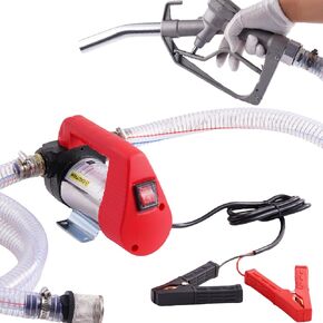Diesel Fuel Transfer Pump Kit 12V 175W, Self Priming Diesel Fuel Pump for Vehicles, Generators, Tractors, Electric Oil Extractor Pump for Diesel, Kerosene, 55gal Drum-To-Tank Fuel Transfer