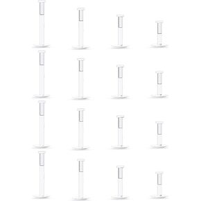 Clear Earrings for Sports Clear Piercing Jewelry 16g Clear Piercing Retainer for Lip/Medusa/Labret/Monroe/Tragus/Helix/Cartilage/Conch/Nose Plastic Piercings for Surgery Work