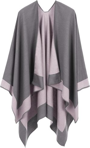 يلف شال للسيدات مفتوحًا للبونتشو كيب سترات كبيرة من كارديجان شالات خريف شتاء خريف in Kuwait