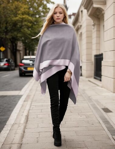 يلف شال للسيدات مفتوحًا للبونتشو كيب سترات كبيرة من كارديجان شالات خريف شتاء خريف in Kuwait