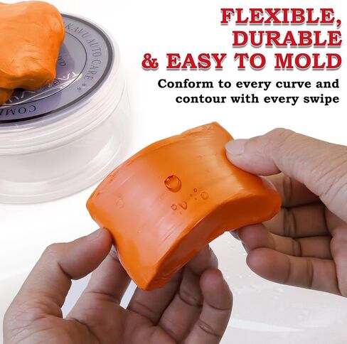 Car Clay Bars Auto تفاصيل 2 حزمة 100 جرام من Takavu ، مواد متوسطة الدرجة متوسطة ، تفاصيل تلقائية منظف طين سحري لتنظيف السيارات ، RV ، القوارب والحافلة (أحمر) in Kuwait