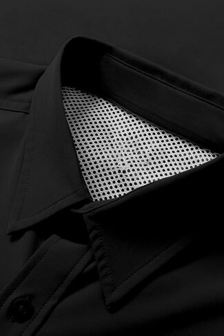 ZAFUL Men's Fishing Shirts Sun Protection Short Sleeve Travel Work Hiking Shirt Button Down Shirts with Zipper Pockets in Saudi Arabia