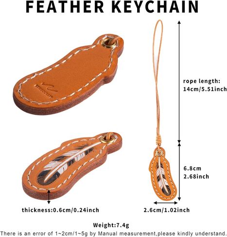 Keychain Charms, Hanging Bag Charms for Purses Backpacks Keys Handmade Genuine Leather Cute Keyring for Women in Saudi Arabia