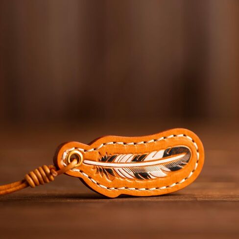 Keychain Charms, Hanging Bag Charms for Purses Backpacks Keys Handmade Genuine Leather Cute Keyring for Women in Saudi Arabia