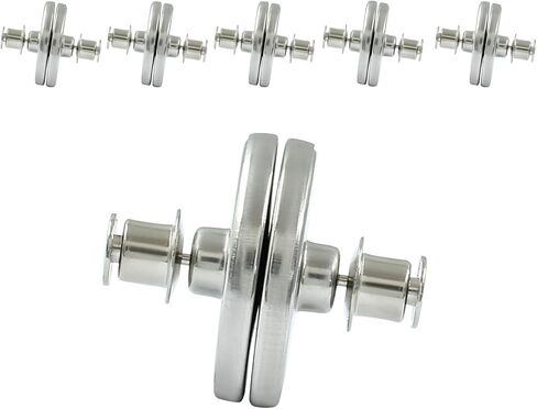 Hitefu 6 Pairs Curtain Magnets Closure, Strong Magnetic Clips for Indoor Outdoor Curtains, Prevent Light Leaking, Heavy Duty Curtain Weights Magnets Windproof Stop Protect Splash Clips (0.98inch) in Saudi Arabia