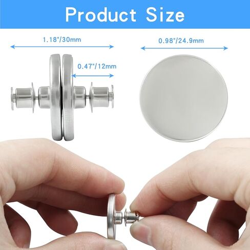 Hitefu 6 Pairs Curtain Magnets Closure, Strong Magnetic Clips for Indoor Outdoor Curtains, Prevent Light Leaking, Heavy Duty Curtain Weights Magnets Windproof Stop Protect Splash Clips (0.98inch) in Saudi Arabia