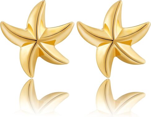 Gold Boho Ocean Earrings, Shell Earrings Seashell Stud Earrings Beach Jewelry Gifts for Women in Saudi Arabia