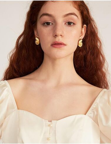 Gold Boho Ocean Earrings, Shell Earrings Seashell Stud Earrings Beach Jewelry Gifts for Women in Saudi Arabia