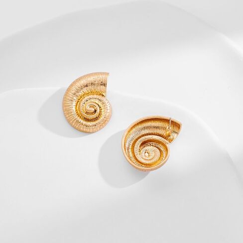Gold Boho Ocean Earrings, Shell Earrings Seashell Stud Earrings Beach Jewelry Gifts for Women in Saudi Arabia