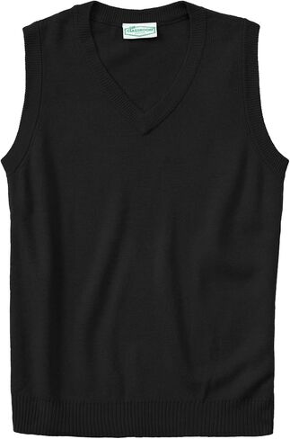 Classroom School Uniforms Men's Plus Size Adult Unisex V-Neck Sweater Vest in Kuwait