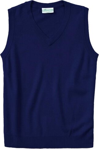 Classroom School Uniforms Men's Plus Size Adult Unisex V-Neck Sweater Vest in Kuwait