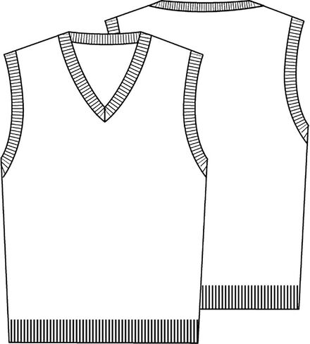 Classroom School Uniforms Men's Plus Size Adult Unisex V-Neck Sweater Vest in Kuwait
