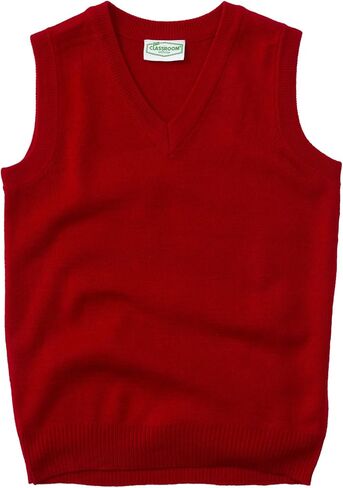 Classroom School Uniforms Men's Plus Size Adult Unisex V-Neck Sweater Vest in Kuwait