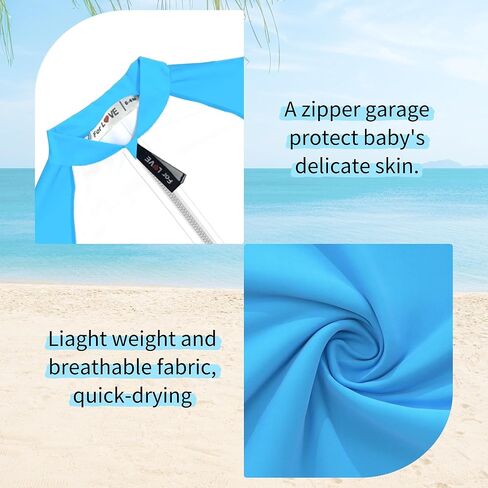 حديثي الولادة يسبح الطفل لطفلة طفح طفح طفل طويل UPF 50+ حماية من أشعة الشمس مع مجموعة من الشمس قبعة in Kuwait