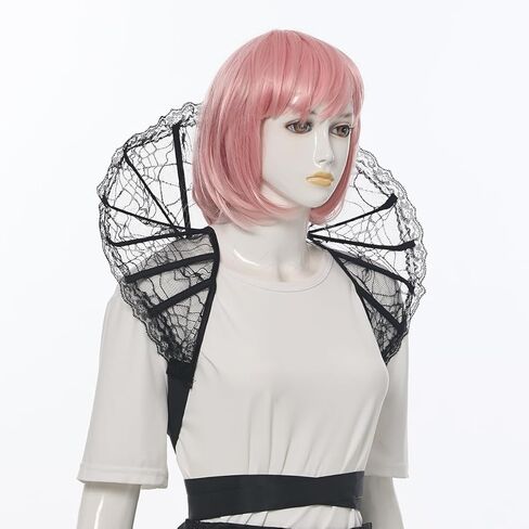 BLESSUME Gothic Lace Stand Up Collar Baroque Standing Queen Collar Victorian Halloween Vampire Costume Collar in Kuwait