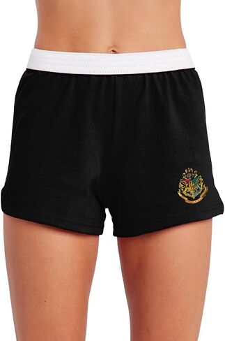 Harry Potter Crests Womens Soffe Short, Elastic Fold Over Waist Shorts, Junior Fit, Collection in Saudi Arabia