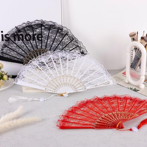 Embroidered Flower Bridal Hand Fan for Festival Craft Wedding, Dancing, Decoration Party Favors ﻿ in Saudi Arabia