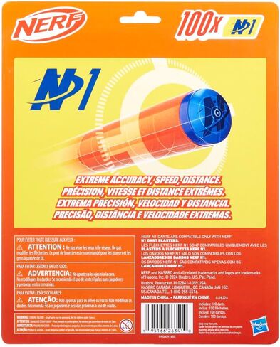 مسدس رمي السهام من سلسلة NERF N، 18 سهم N1 متوافق فقط مع مسدسات سلسلة N، مشبك 10 سهام، هدايا ناسف للأطفال in Saudi Arabia