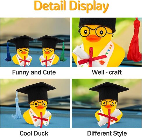 Wonuu التخرج هدية Duck Duck Dashboard Decorations Rubber Duck Car rosshent in Kuwait
