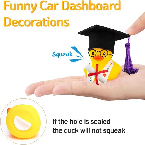 Wonuu التخرج هدية Duck Duck Dashboard Decorations Rubber Duck Car rosshent in Kuwait