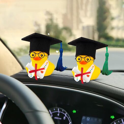 Wonuu التخرج هدية Duck Duck Dashboard Decorations Rubber Duck Car rosshent in Kuwait