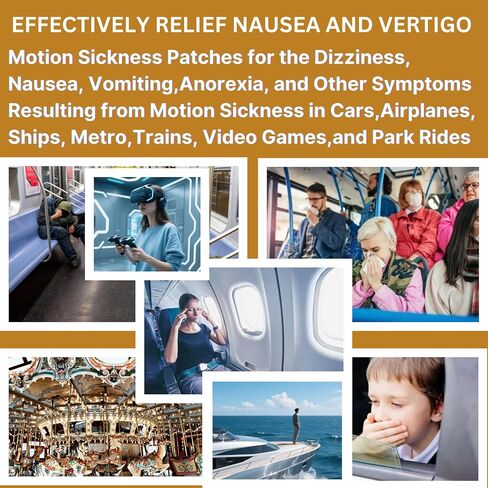 Motion Sickness Patches for Cruise,Car,Bus,Ships,Airplane,Park Rides - Non-Drowsy - Travel Essentials for Adults and Kids (28 Count (Pack of 1)) in Saudi Arabia