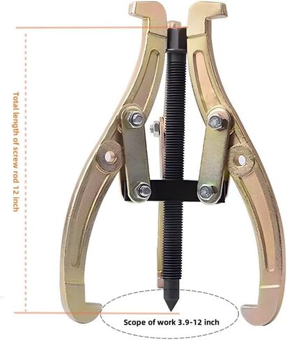 3-Jaw Gear Puller, 2/3-Jaw Puller with Reversible Jaws for Removal of Pulley Flywheel Bearing Puller Tool Separate Lifting Device (12inch) in Saudi Arabia