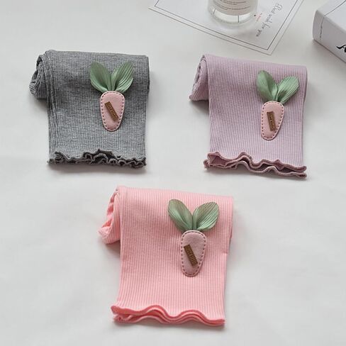 WEONEDREAM 2 Packs Girls Capris Leggings Breathable Soft Toddlers Cropped Pants for Summer in Kuwait