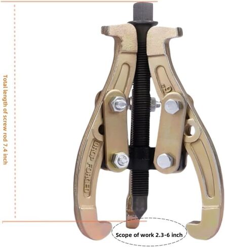 3-Jaw Gear Puller, 2/3-Jaw Puller with Reversible Jaws for Removal of Pulley Flywheel Bearing Puller Tool Separate Lifting Device (12inch) in Saudi Arabia