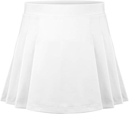Girls Tennis Skirt Kids Pleated Tennis Skirt with Shorts Pockets Toddler Athletic Golf Skort 4-15 Years in Saudi Arabia