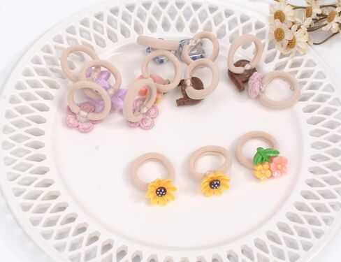 20 Pcs Toddler Hair Ties, Girls Hair Accessories Baby Hair Bows Cute Flower Hair Ties Little girls Hair Accessories for Thick Hair, Candy Colors in Kuwait