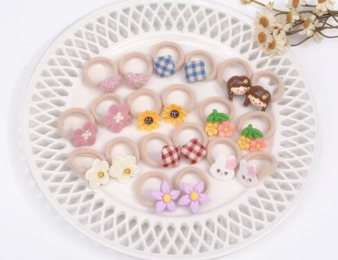20 Pcs Toddler Hair Ties, Girls Hair Accessories Baby Hair Bows Cute Flower Hair Ties Little girls Hair Accessories for Thick Hair, Candy Colors in Kuwait