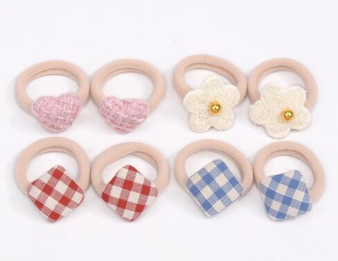20 Pcs Toddler Hair Ties, Girls Hair Accessories Baby Hair Bows Cute Flower Hair Ties Little girls Hair Accessories for Thick Hair, Candy Colors in Kuwait