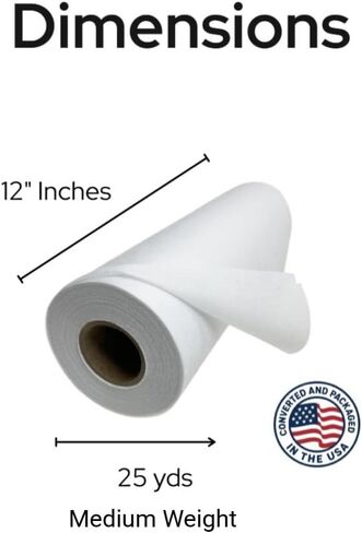 HBI Medium Weight Fusible Interfacing, Non Woven Iron-On, 20 in x 25 yd in Kuwait