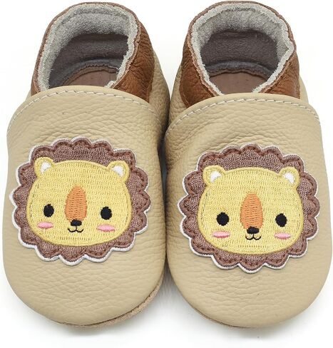 Owlowla Baby Soft Sole Leather Crib Shoes Infant Toddler Pre-Walker Shoes Boy Girl … in Saudi Arabia