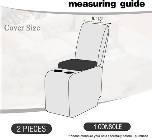 ALIECOM Waterproof Reclining Sectional Couch Covers for Reclining Sectional Stretch L Shaped Recliner Sofa Cover Washable Pet Dog Corner Sofa Slipcovers Protector (5 Seat and 1 Console, Dark Brown) in Kuwait