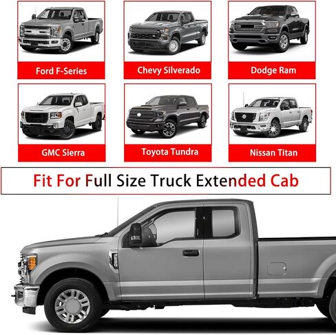 تغطية سيارة أجرة شاحنة مقاومة للماء استبدال لفورد F-Series ، تشيفي سيلفرادو ، دودج رام ، باب GMC Sierra Crewcab 2 ، جميع الطبقات المتعددة غطاء سيارة الطقس مع باب السوستة لحماية أمطار الثلوج الشمسية in Kuwait