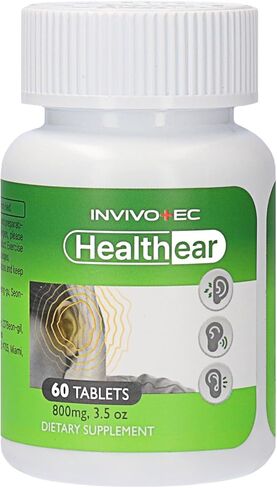 Healthear – Bioflavonoid Tinnitus Relief Supplement from Korea, – U.S. Patented Formula for Ear Health, Reduces Ringing & Buzzing, Improves Hearing Clarity (60 Capsules) in Saudi Arabia