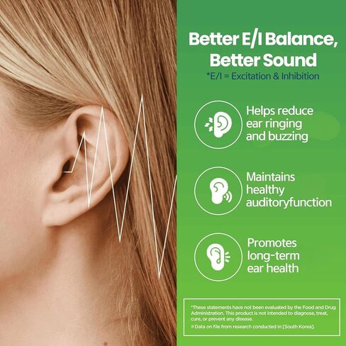 Healthear – Bioflavonoid Tinnitus Relief Supplement from Korea, – U.S. Patented Formula for Ear Health, Reduces Ringing & Buzzing, Improves Hearing Clarity (60 Capsules) in Saudi Arabia
