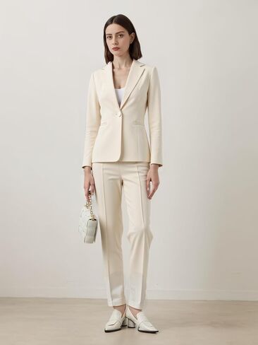 Women's 2 Piece Suit One Button Dressy Blazer Pants Suit Set Business Casual Outfits in Saudi Arabia