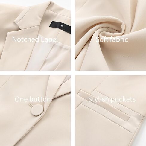 Women's 2 Piece Suit One Button Dressy Blazer Pants Suit Set Business Casual Outfits in Saudi Arabia